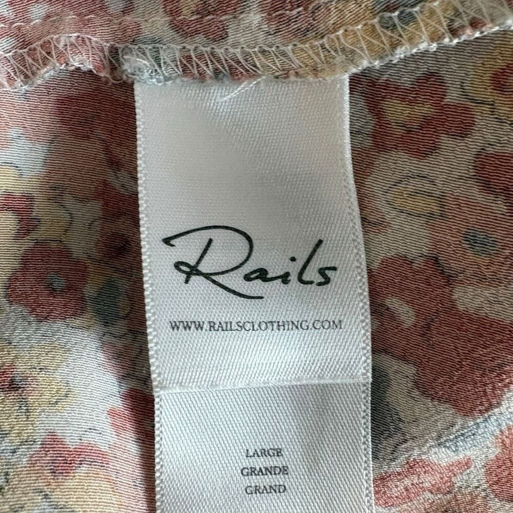Rails Addison Multi Wildflower High Rise Smocked Waist Mini Skirt Large - Picture 7 of 9